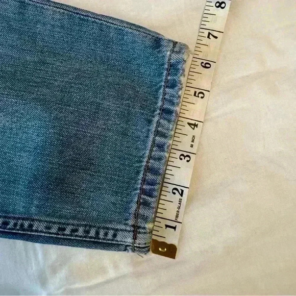 River Island women’s high rise mom jeans 10R distressed NWT pants slouchy ripped - Picture 10 of 11